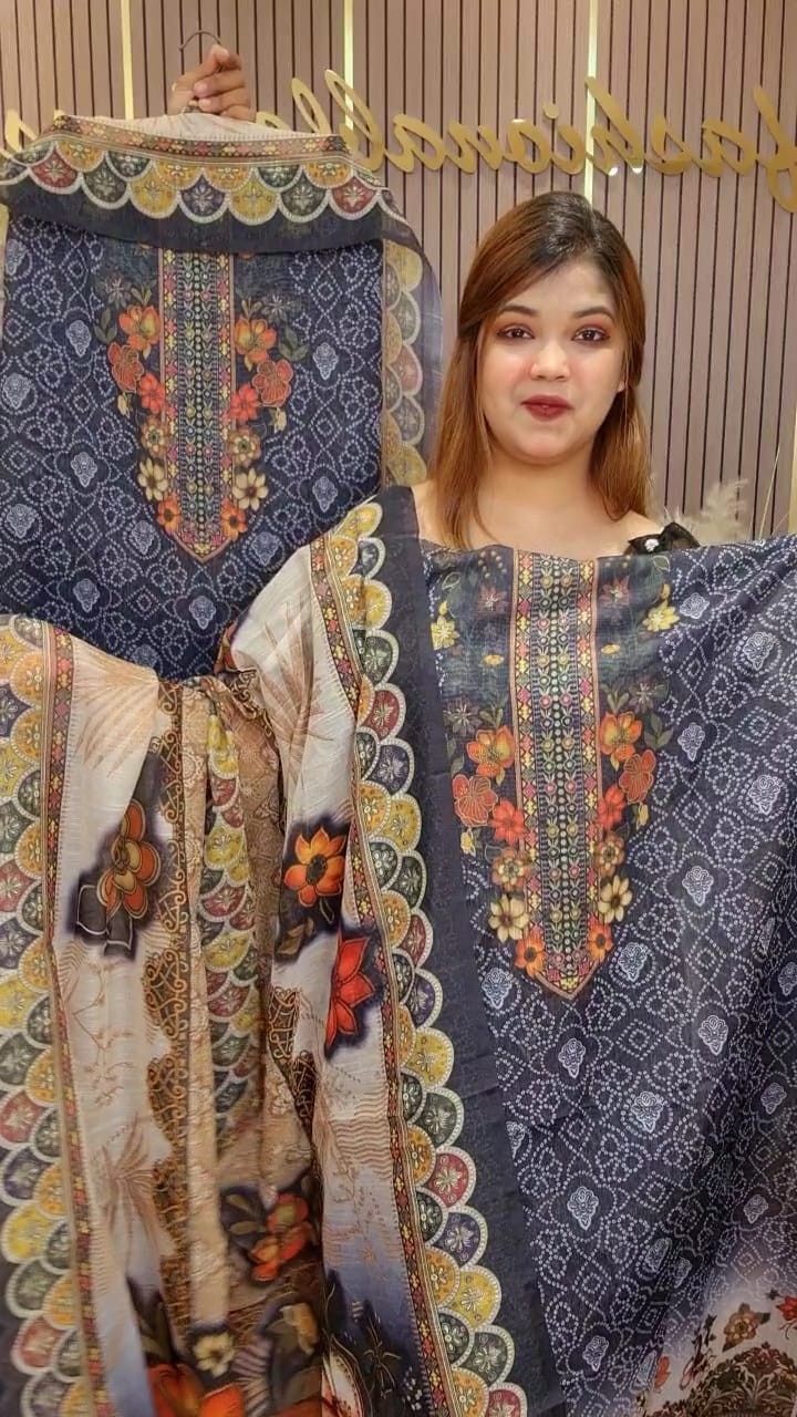Hn Chunri Print (Ash)